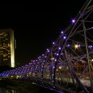 The Helix Bridge at Night